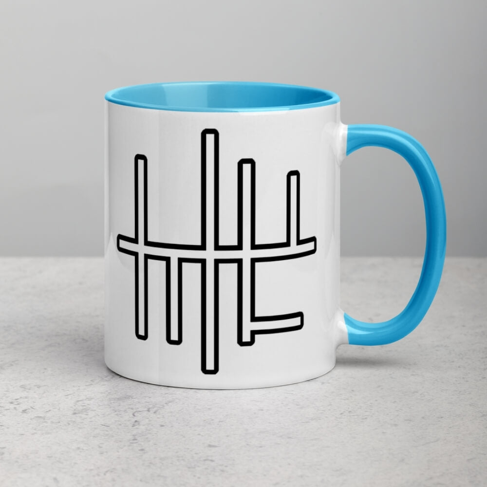Minimalist Loss Meme Color Coffee Mug - Blue