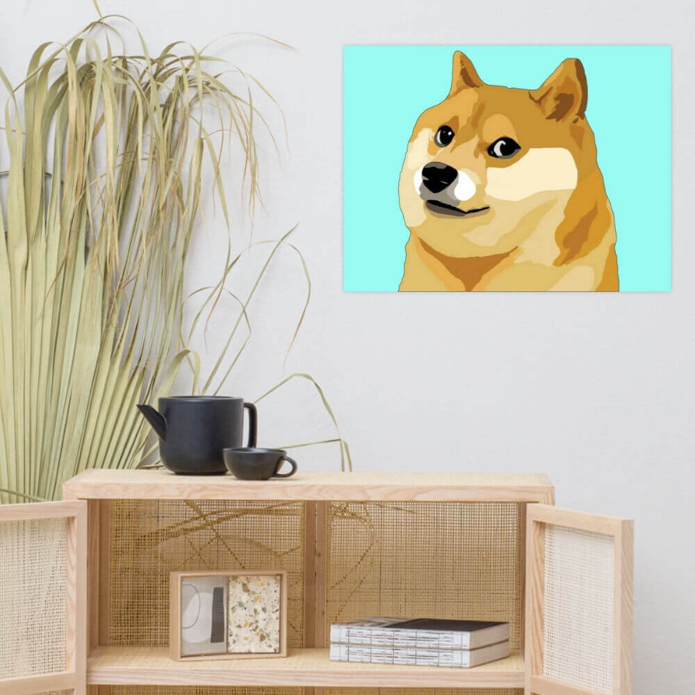 Shiba Inu Meme Poster for Doggo Funtimes - Doggo 24x18 in